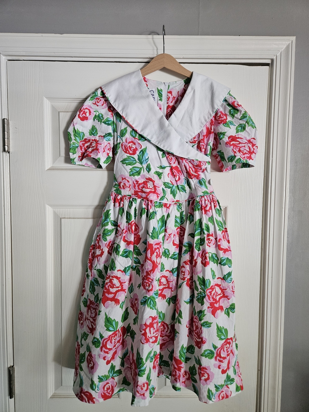 Cary San Francisco Vintage Girls Floral Dress, Size 8
